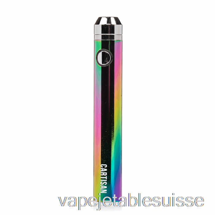Vape Suisse Cartisan Bouton Vv 1300 510 Batterie Arc-en-ciel